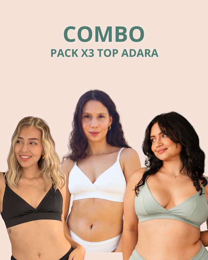 Pack x3 Top Adara Multiusos