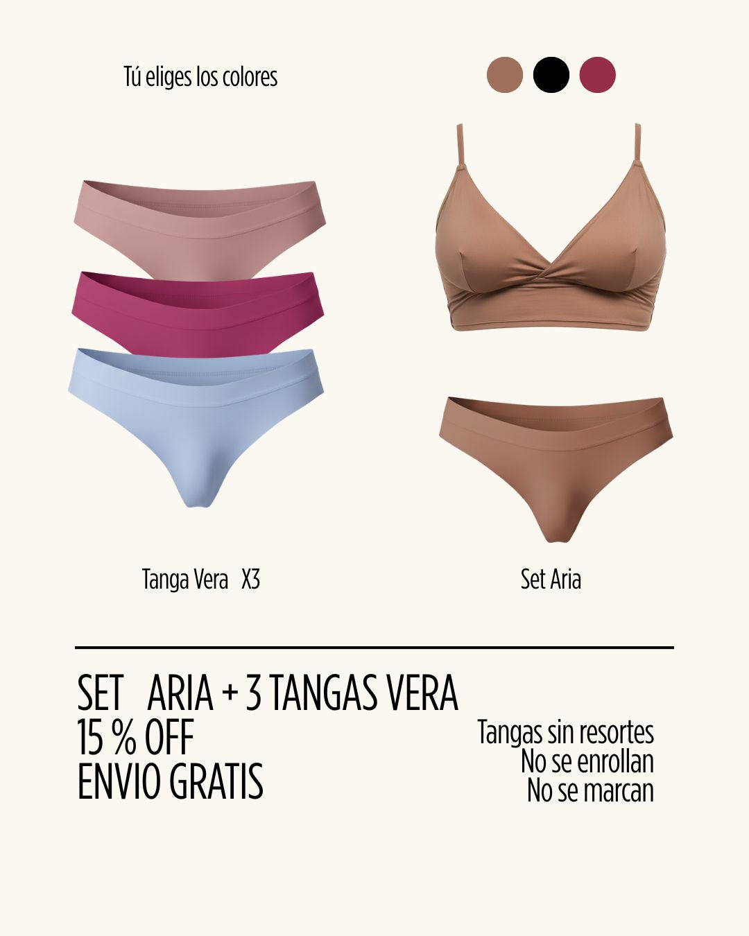 Combo Aria + Vera X3 + Envio