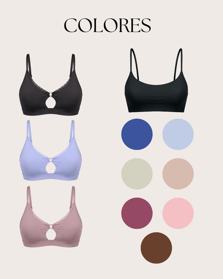 Pack x 3 Tops sin Varillas + Envio gratis