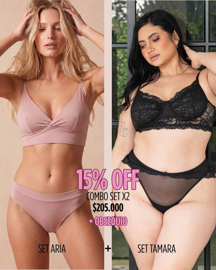 Combo Set x2 + Tanga basic obsequio + Envio gratis