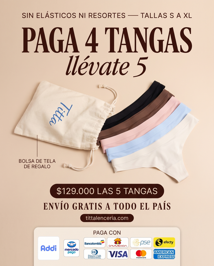 Tanga Vera - sin elásticos ni resortes