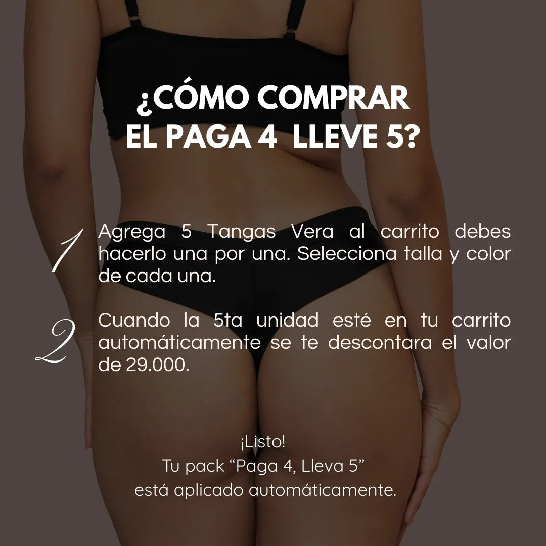 Tanga Vera - sin elásticos ni resortes