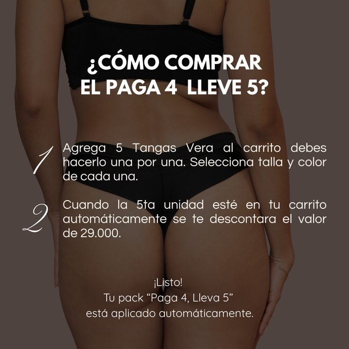 Tanga Vera - sin elásticos ni resortes